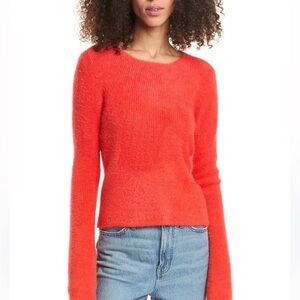 Fuzzy eyelash sweater